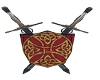 CELTIC SHIELD AND SWORDS