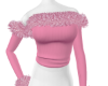 snow bunny pink top