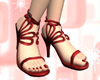 Lacing Sandals RED