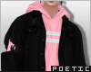 P| Denim Pink Stripe Top