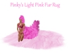 Pinkys Light Pink FurRug