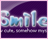 *K - Smile sticker