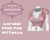 Lorelai Pink Top W/Tatts