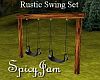 Rustic Swing Set