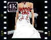 4K Red & White Dress