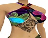 floral halter with tat
