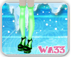 WA33 Green Doll Shoes