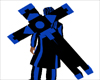 black blue cross gun