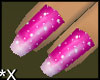 *X Snowy Mega Pink Nails