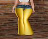 gold jeans flares