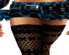 Sexy Blue & Black Skirt
