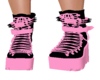 Pink Plateau Boots