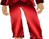 red suit pants