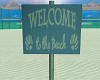 Beach Welcome Sign