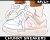 ! chunky sneakers wht