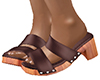 wooden heel sandals