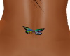 Butterfly waist tattoo