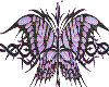 Purple Tribal Butterfly