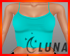 Teal basic cami tank