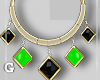 Lime Black Necklace