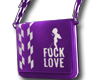 flove purple satchel