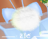 Bunny Tail + Bow Blue