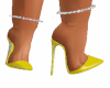 Yellow Latex Heels
