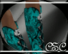 {CSC} Teal SexyLaceBoots