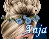 Hair flower Blue Bride