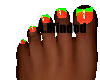 Lime Green Acrylic Toes