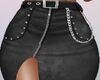 Denim skirt with a slit