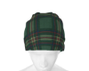 green plaid beanie