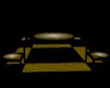 Black N Gold Glass Table