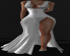 Elegant long white gown