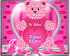 Valentines Bear Pink Lg