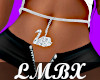 K LMBX Swan Belly Chain
