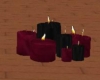 Black n Red Candle