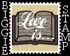Love is animated stamp