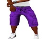 Purple Khaki Shorts