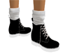 black boots/socks