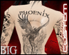 [B] Phoenix Back Tattoo