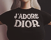 CropTop D!or Black