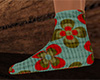 Retro Flowers Socks 9 F