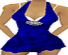 Blue mini dress