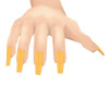 Golden long Nails