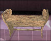 Brown Floral Bench