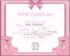 {lC}Birth Certificate