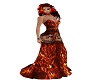 *Ney* Fire & Lace Gown