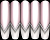 FRENCH TIP DIAMOND NAILS
