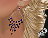 (X)blue earrings